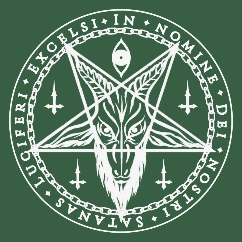 Baphomet Pentagram Symbol Satanas