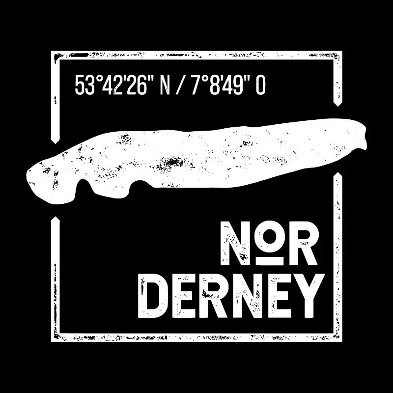| Norderney Conception de timbres Island Silhouette