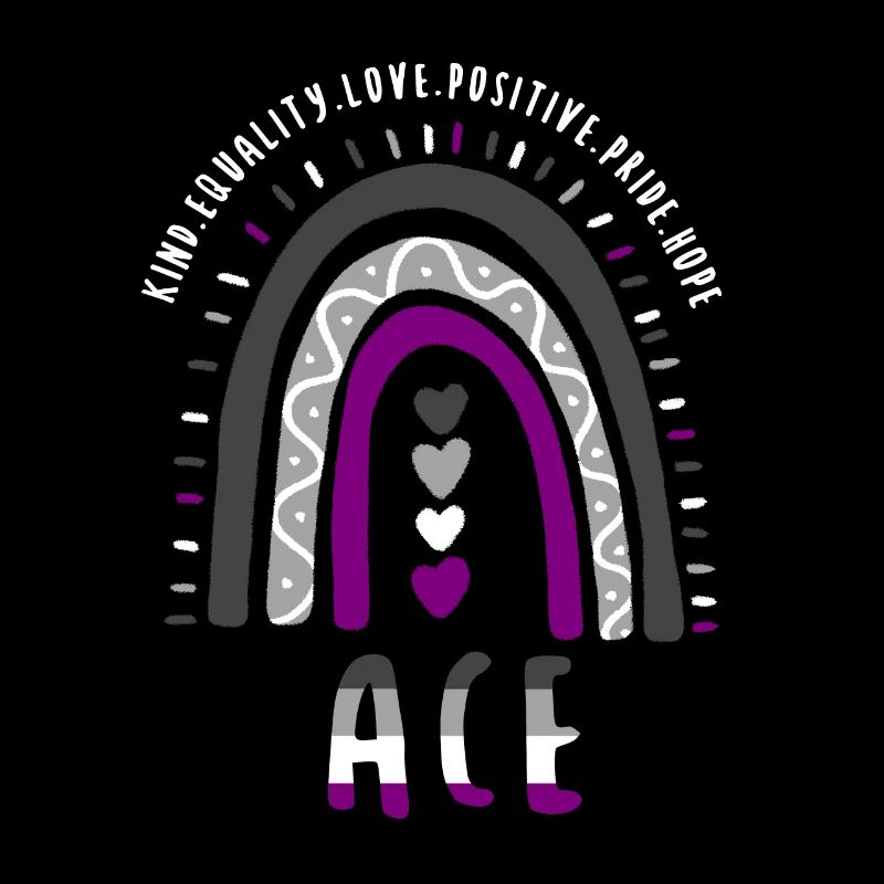 Ace Pride Boho Rainbow