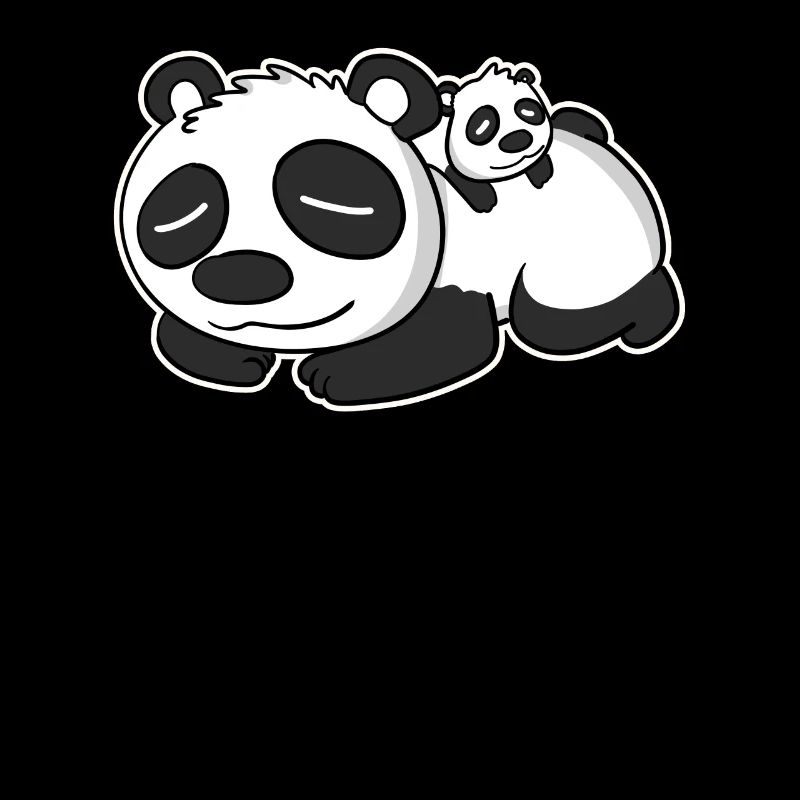 Panda Papa mit Baby Panda