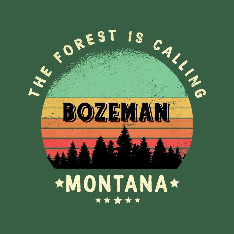 Conception de la forêt de Bozeman Montana
