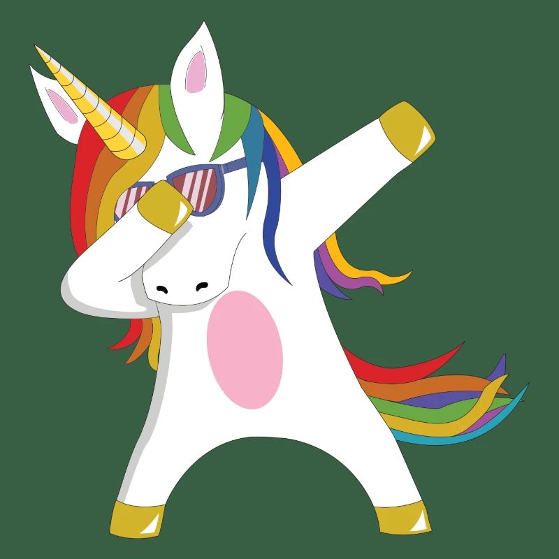 Dabbing Unicorn Geschenkidee dabbendes Einhorn Dab