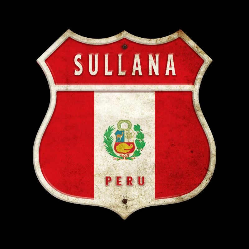 Sullana Peru Wappen Flaggen Design