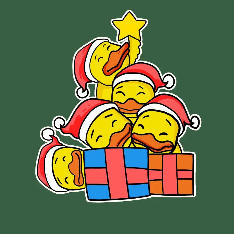 Arbre de Noël Canards canards de Noël