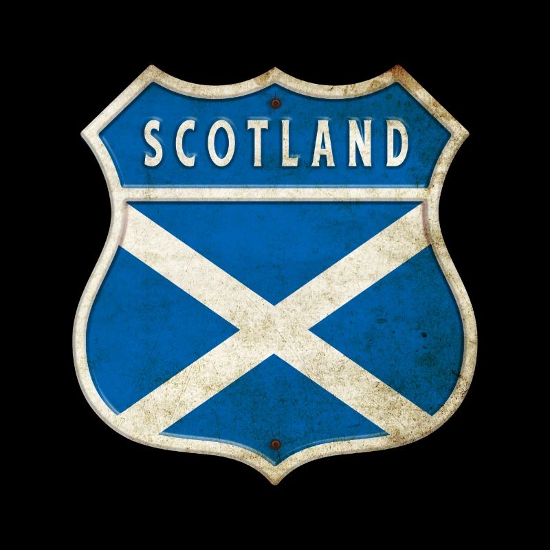Schottland Wappen Flaggen Design