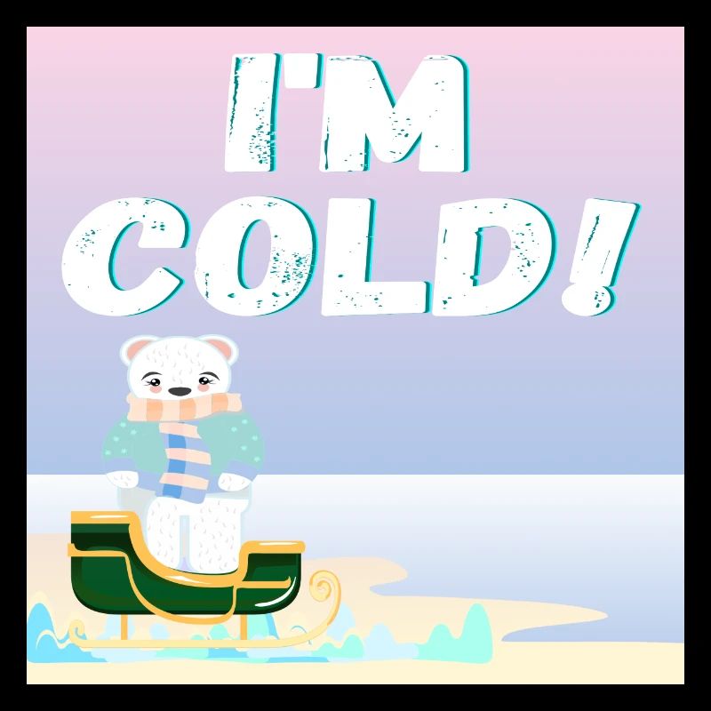 Ik heb het koud - ICEBEAR - WINTERDIER - STRAND