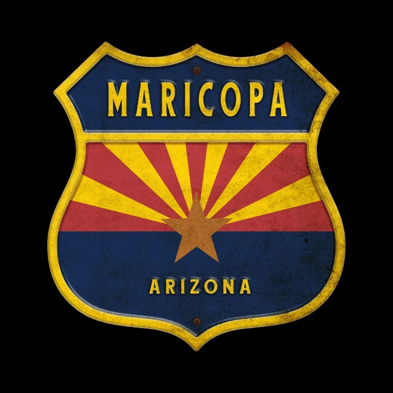Design du blason du drapeau de Maricopa Arizona