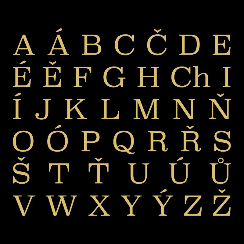 Alphabet tchèque République tchèque