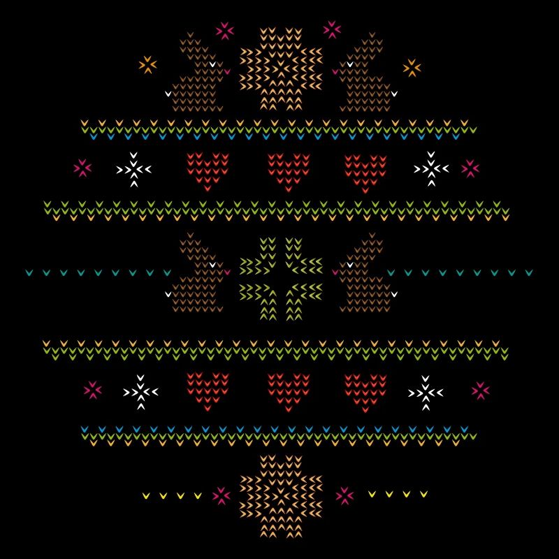 Easter motifs in knitting pattern style for Easter