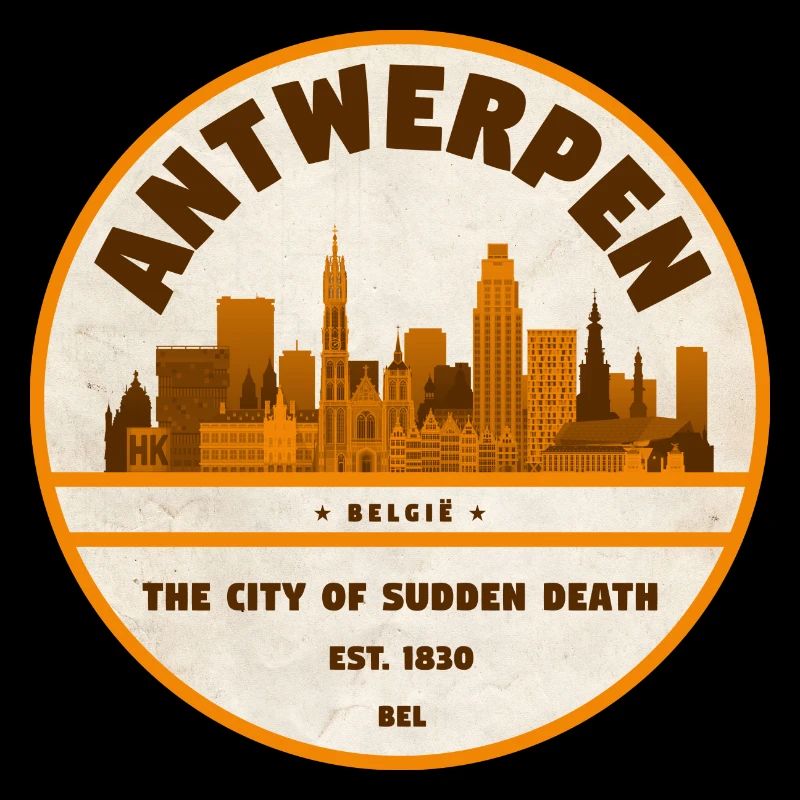 Antwerpen Skyline Vintage