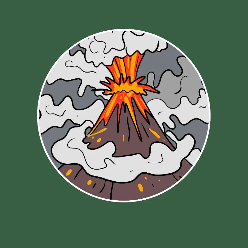 Vulkan Berg Kreis Berge Vulkane