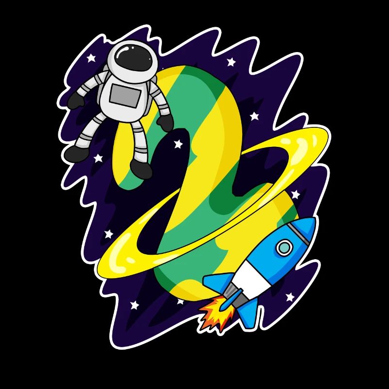 2 Birthday Boy Astronaut - deux ans
