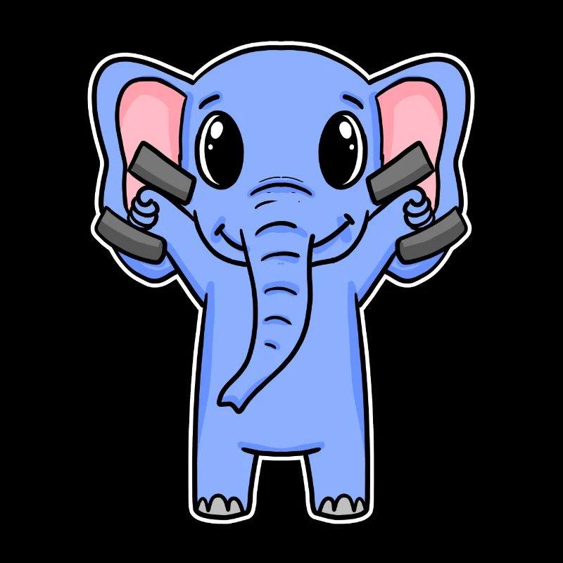 Elephant Dumbbell Training Strength Training Fitness
