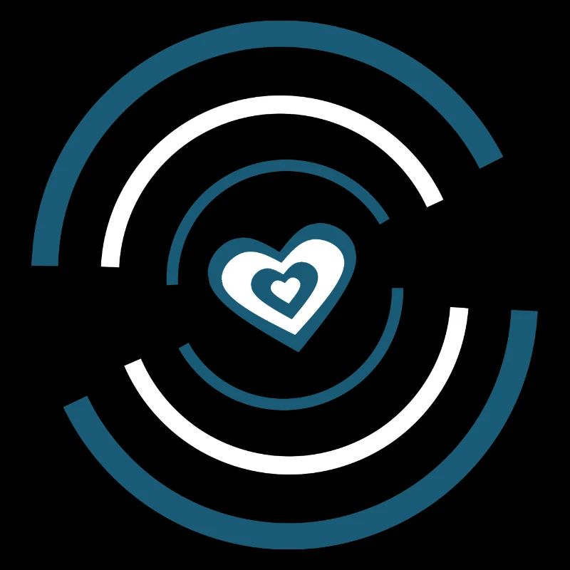 blaues Herz Valentinstag