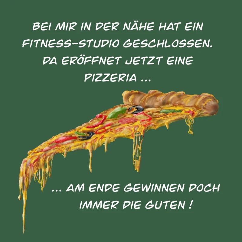 Fitness Studio oder Pizzeria - Pizza gewinnt immer