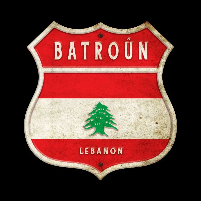 Batroun Libanon Wappen Flaggen Design