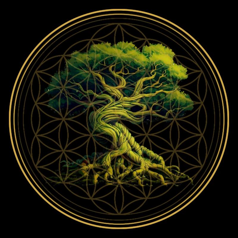 World Tree Yggdrasil World Ash Logo