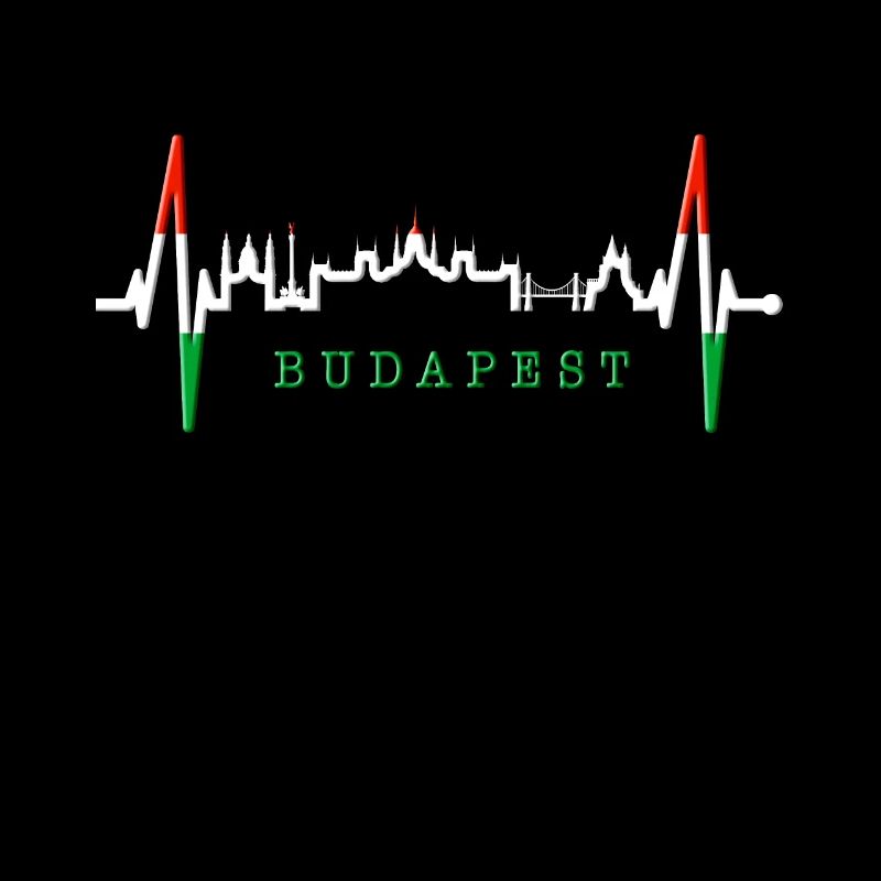 Budapest Skyline Herzschlag Ungarn Herz Budapester
