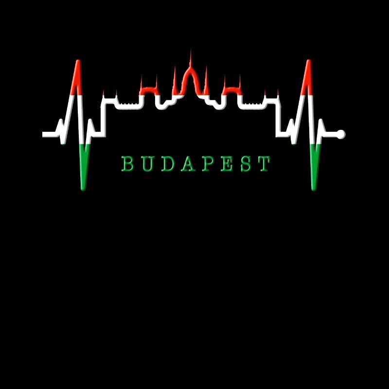 Budapest Skyline Herzschlag Ungarn Herz Budapester