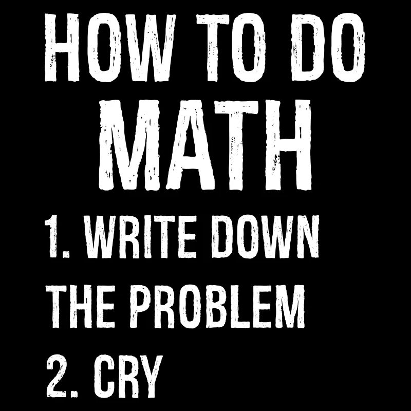 Comment faire des maths drôle de chemise