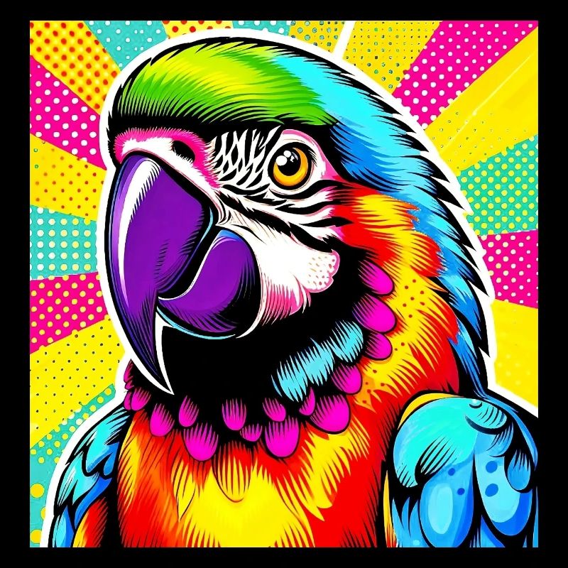 Perroquet Pop Art