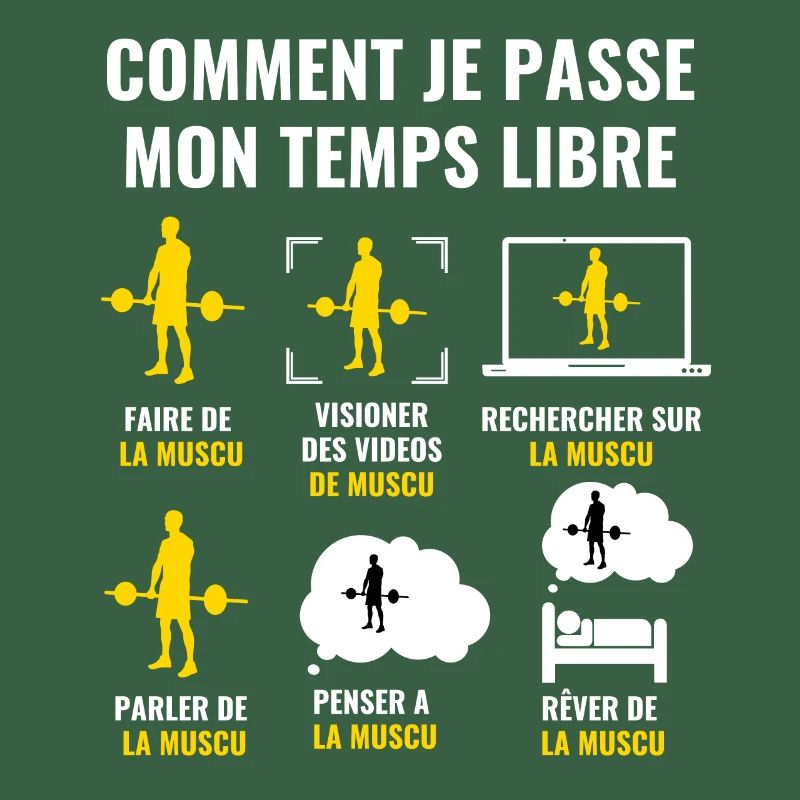 COMMENT JE PASSE MON TEMPS LIBRE - muscu