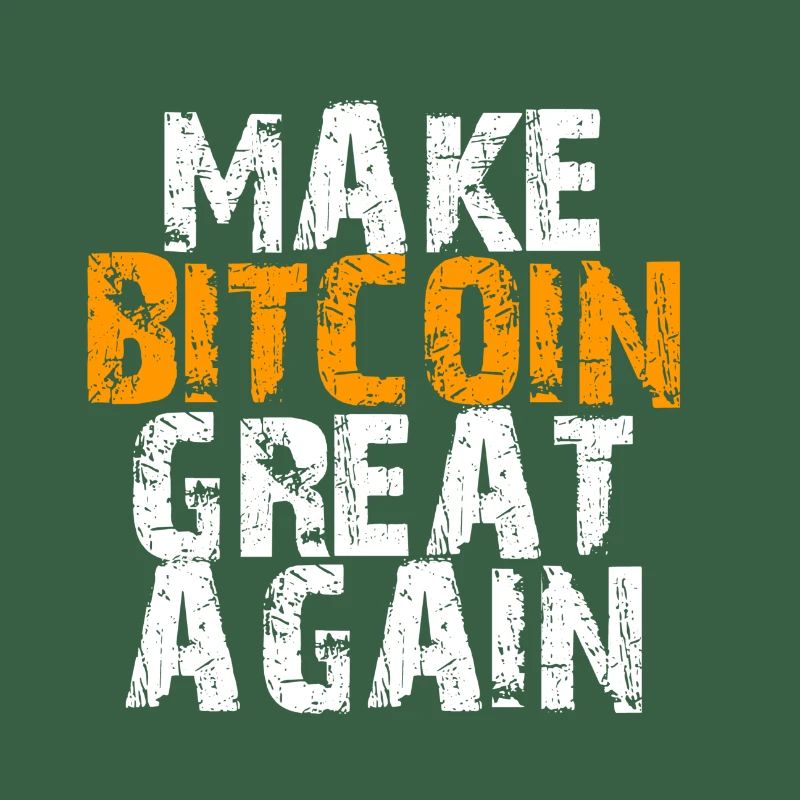 Make Bitcoin Great Again Motivational Design