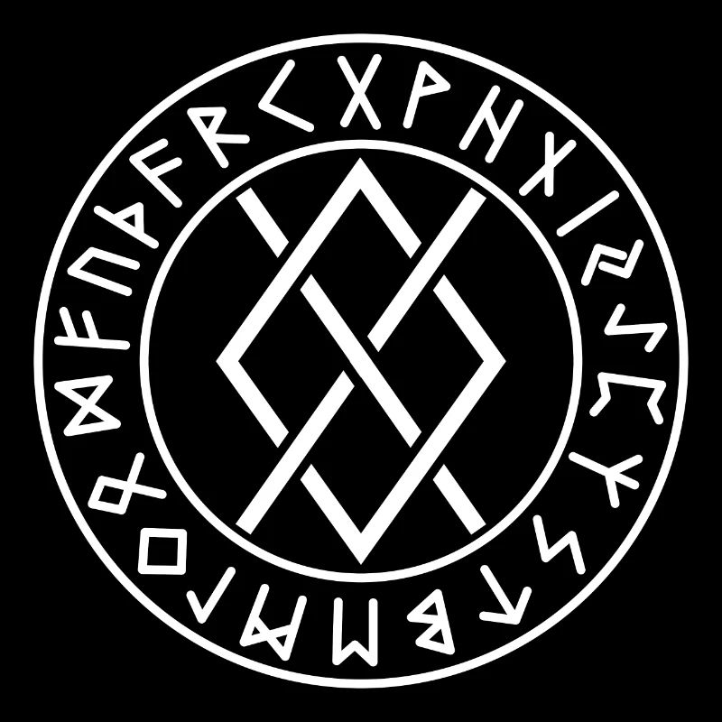Runes cercle Gungnir blanches