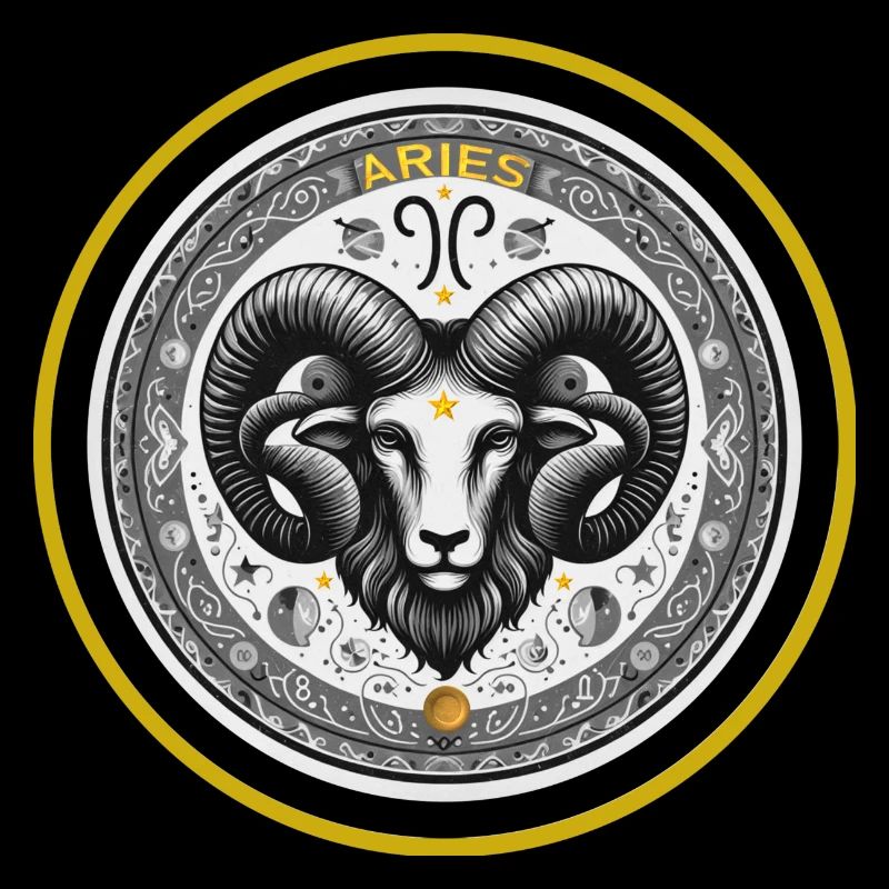 Widder Zodiac Sternzeichen Widder Ornament