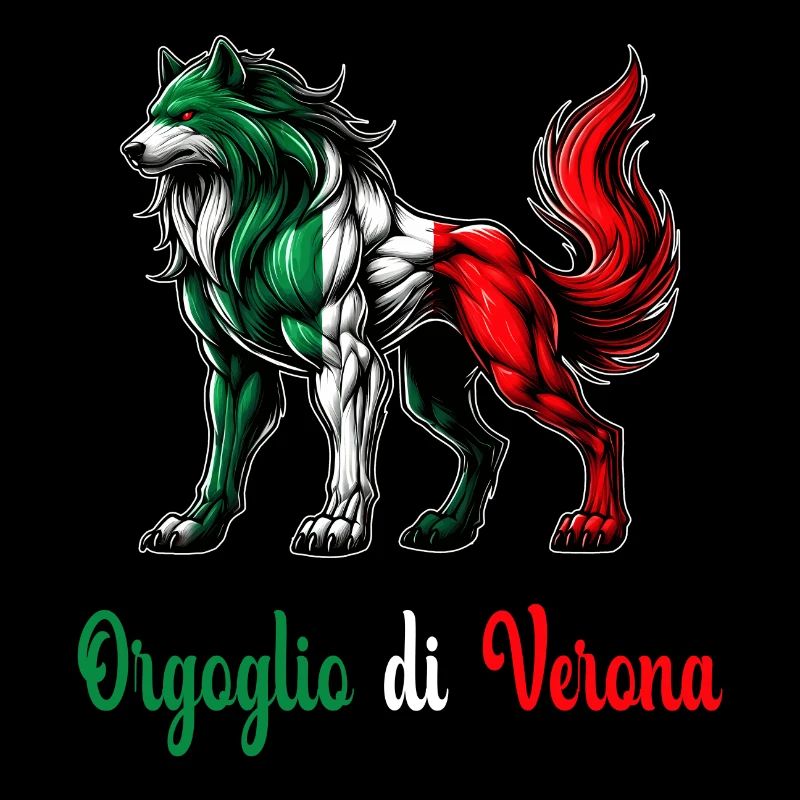 Drapeau de la fierté de Vérone (Italie)