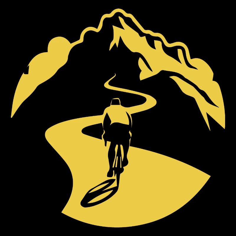 Radfahrer auf der Bergstraße
