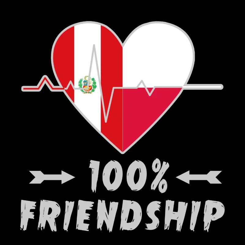Peru und Polen 100% Freundschaft