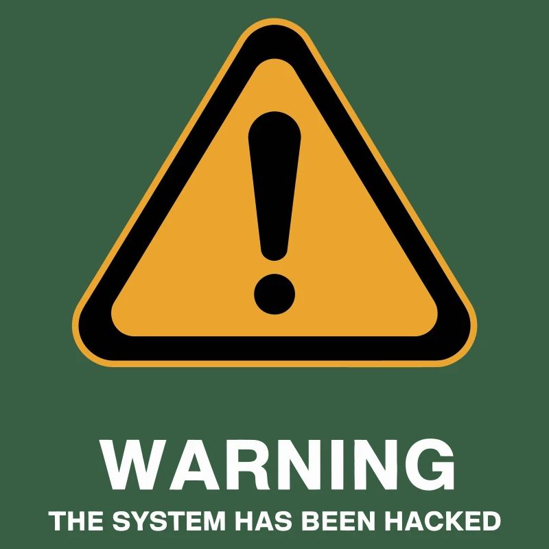 Warnsymbol für gehackte Systeme