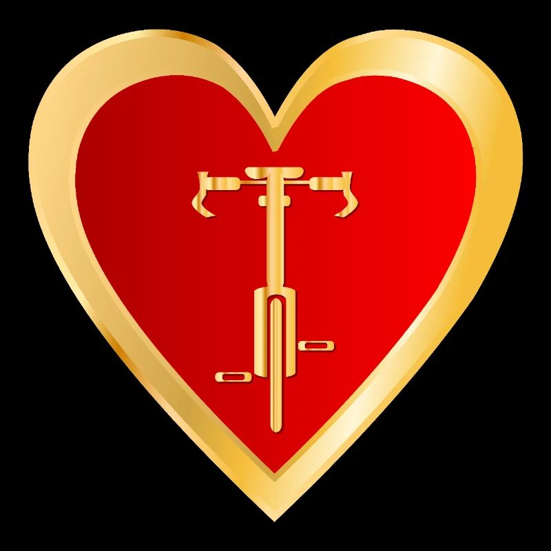 FAHRRAD LIEBE RADFAHRER HERZ