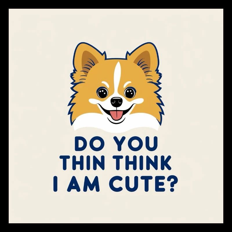 Drôle de chien de Poméranie - Pensez-vous que je suis mignon ?