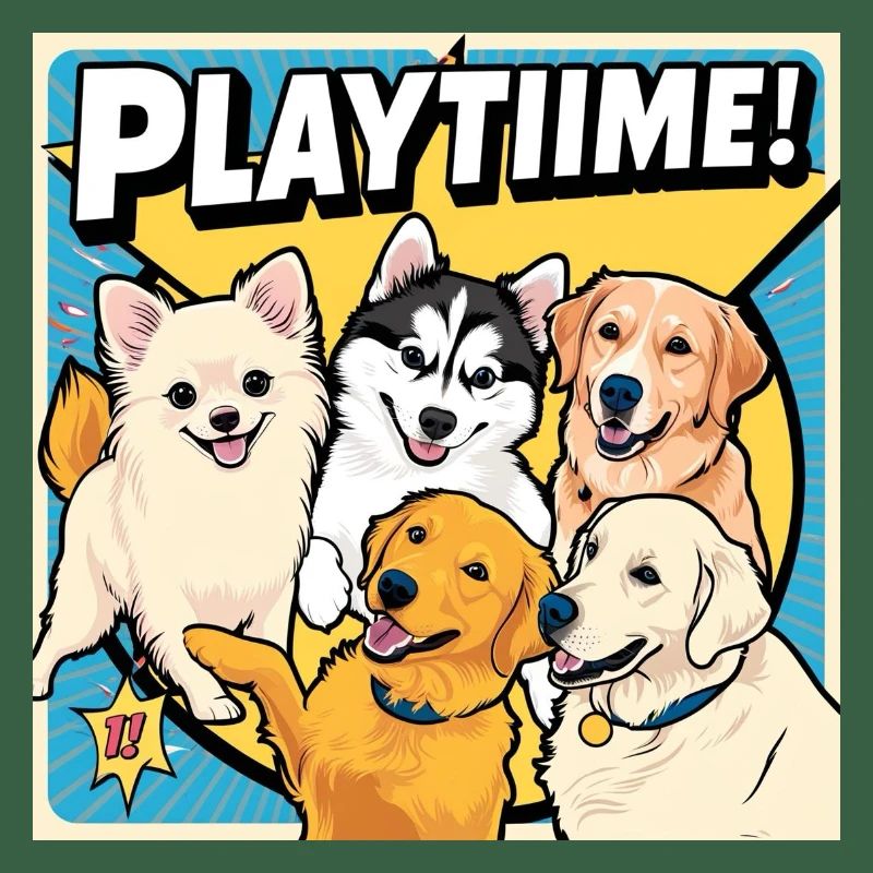 Chiens de bande dessinée - Temps de jeu