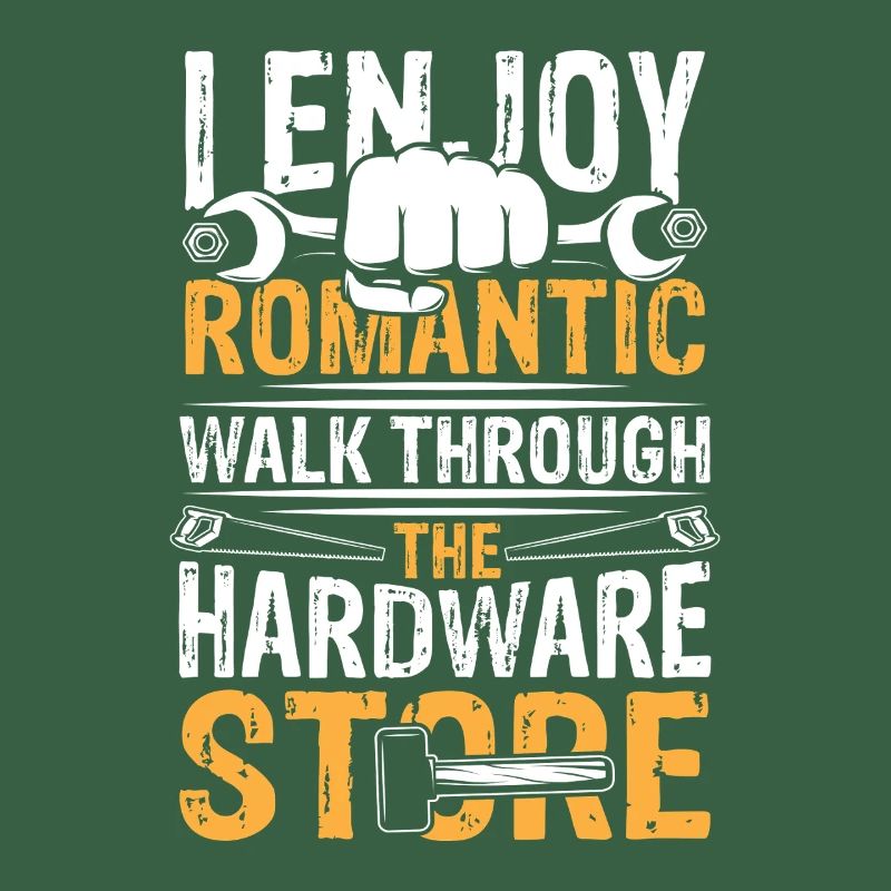 Romantic walk through hardware store