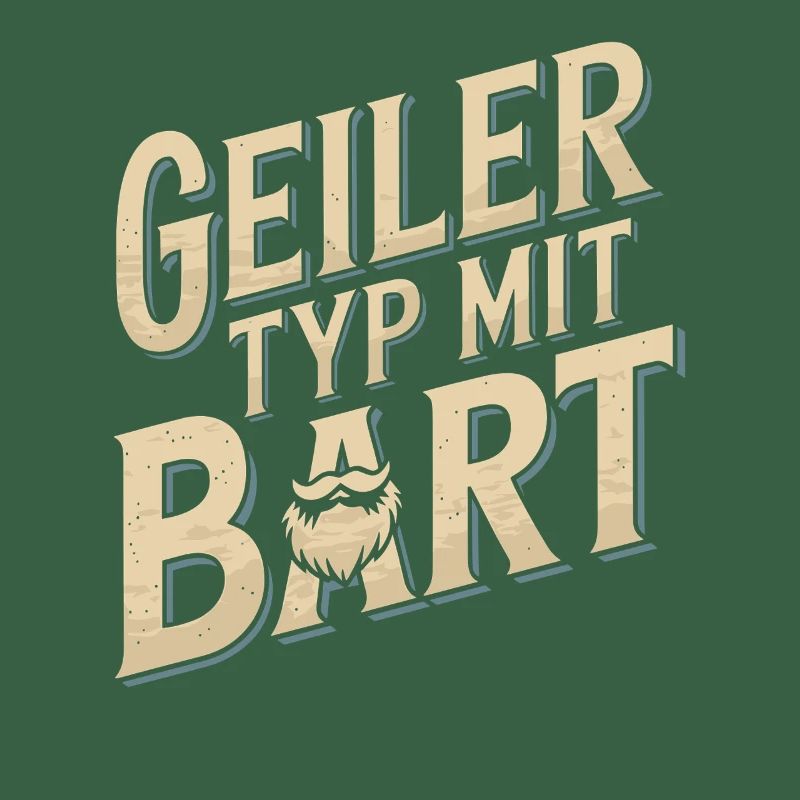 Geiler Typ Mit Bart Bartträger Barbier Vollbart