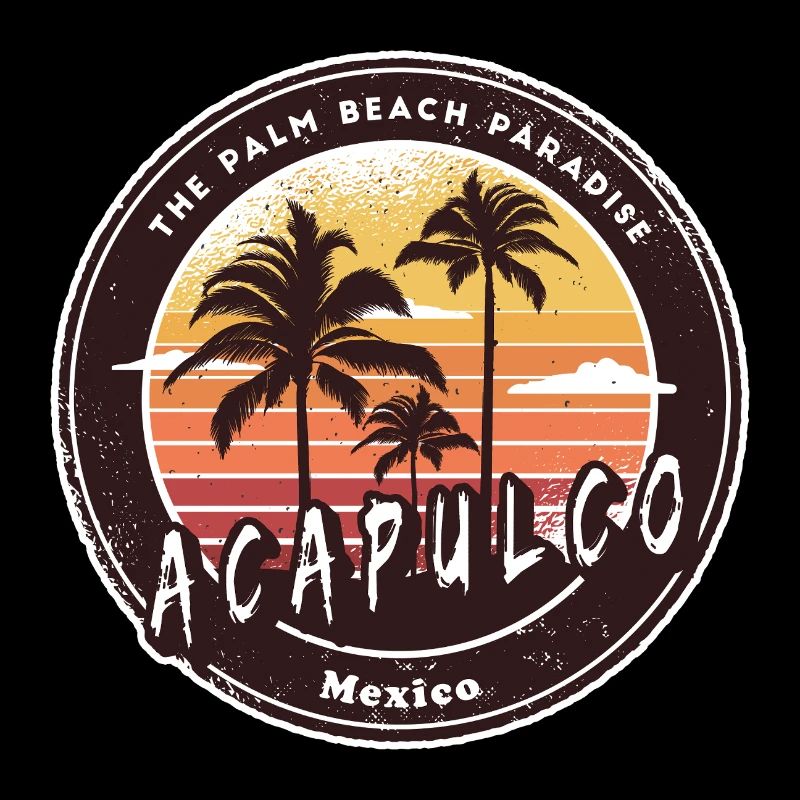 Acapulco Mexiko Palmen Strand Design