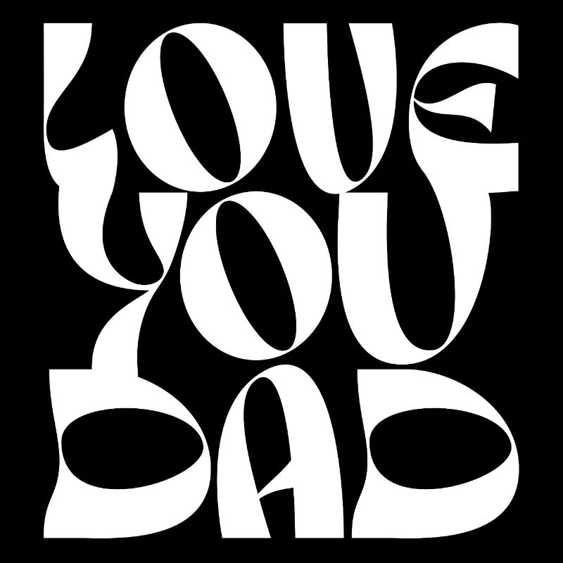 Bold Love You Print Design