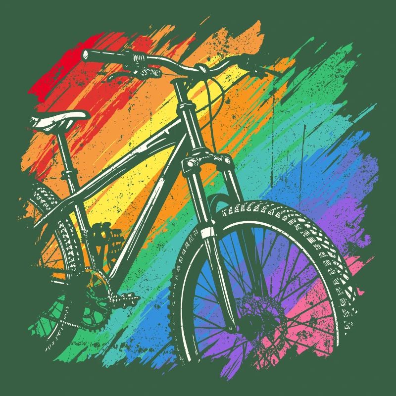 Impression d’art de vélo vibrant