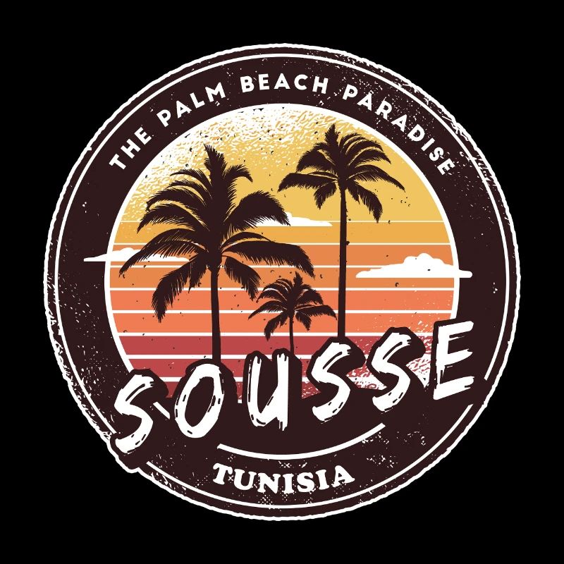 Palmiers de Sousse Vintage Design