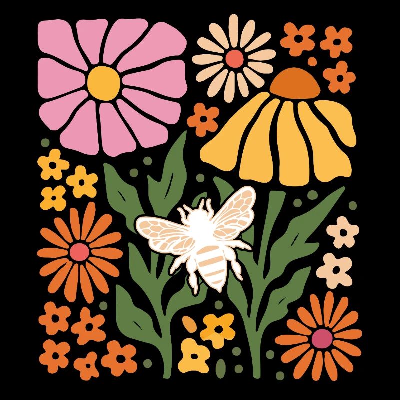 Abeille à fleurs douces