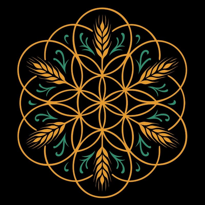 La fleur de vie de Lamma - Conception de la fête des moissons
