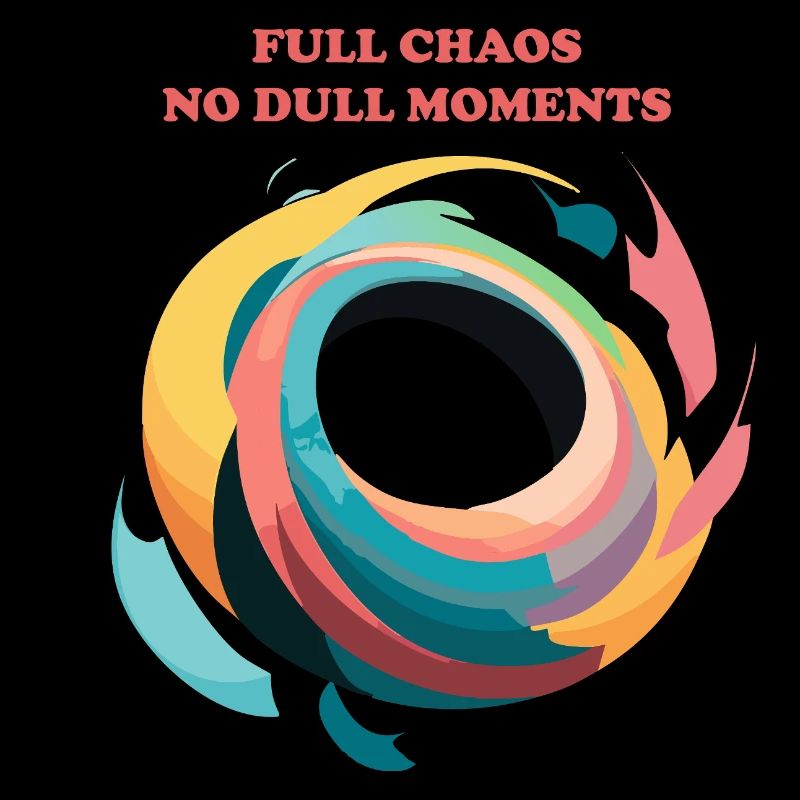 Spirale abstraite du chaos