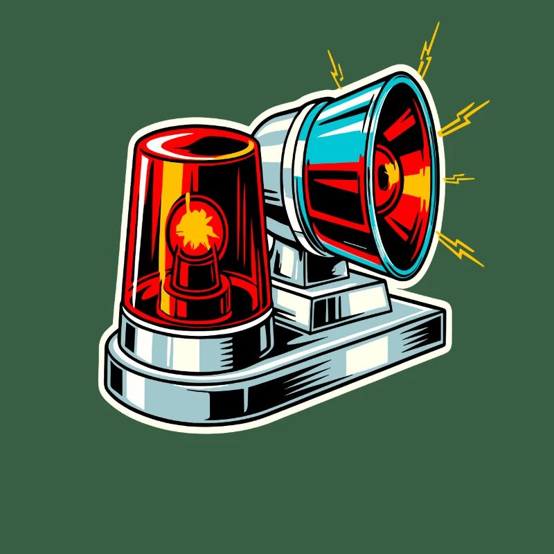 Fire Siren Warning Light