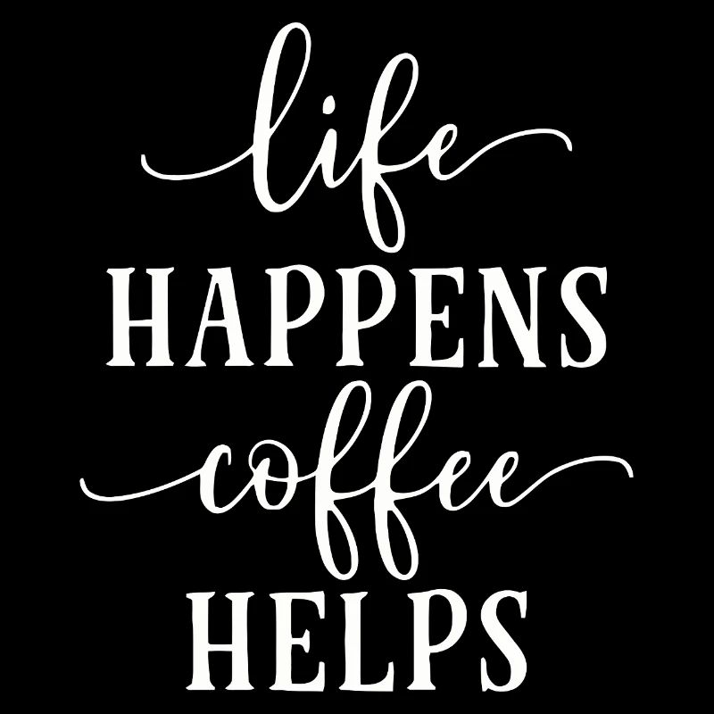 Conception de typographie motivante pour le café