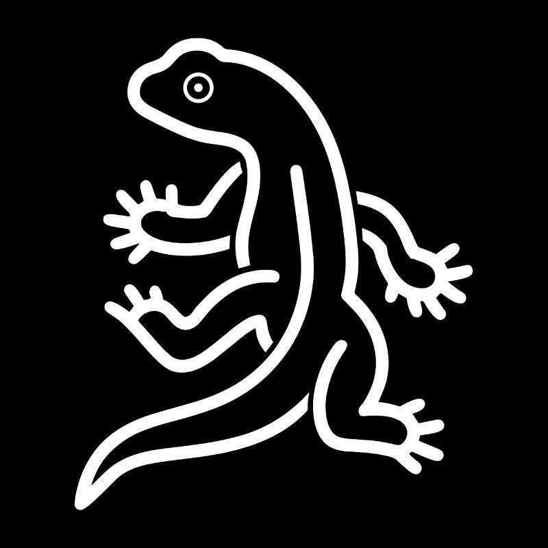 Gecko Silhouette Salamandre
