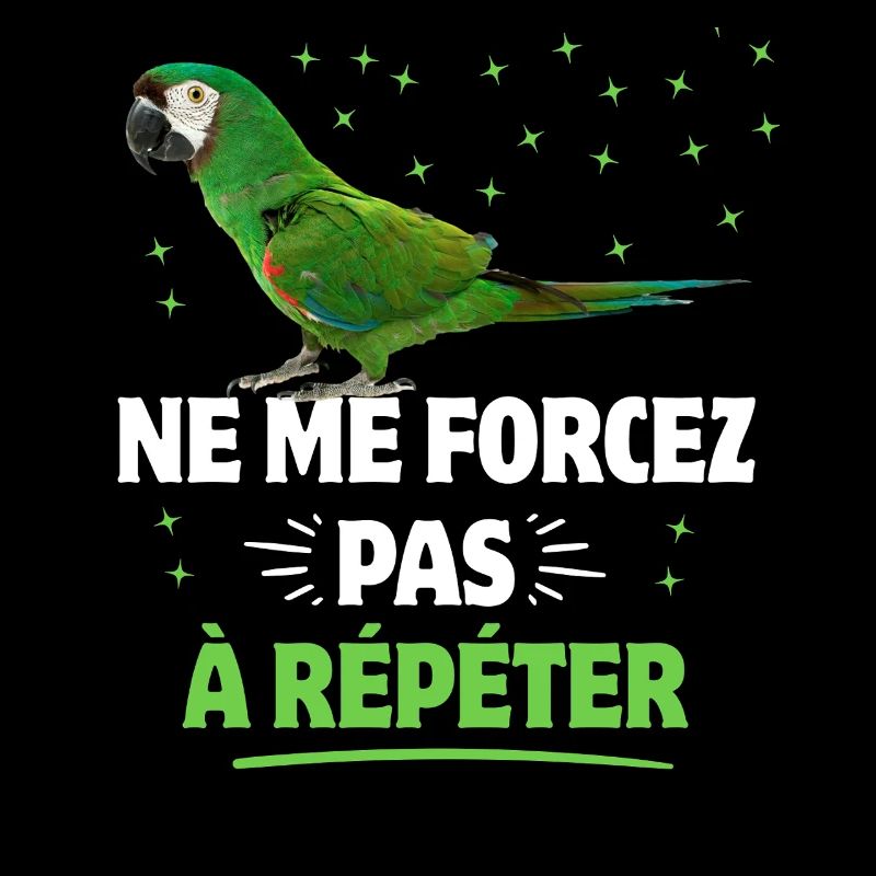 Si tu parles on repete perroquets blancs