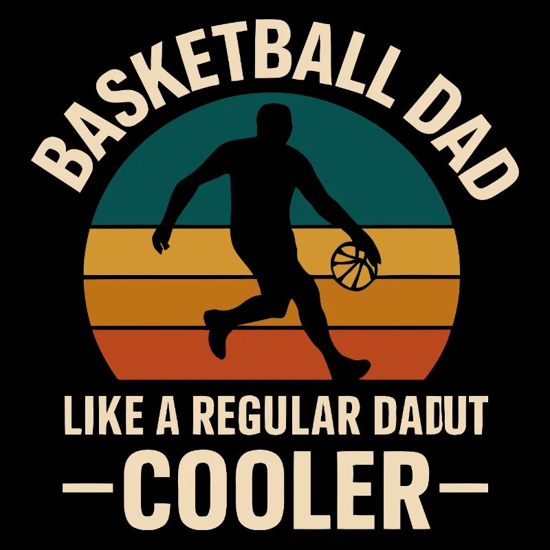 Basketball Dad Retro Style Tee
